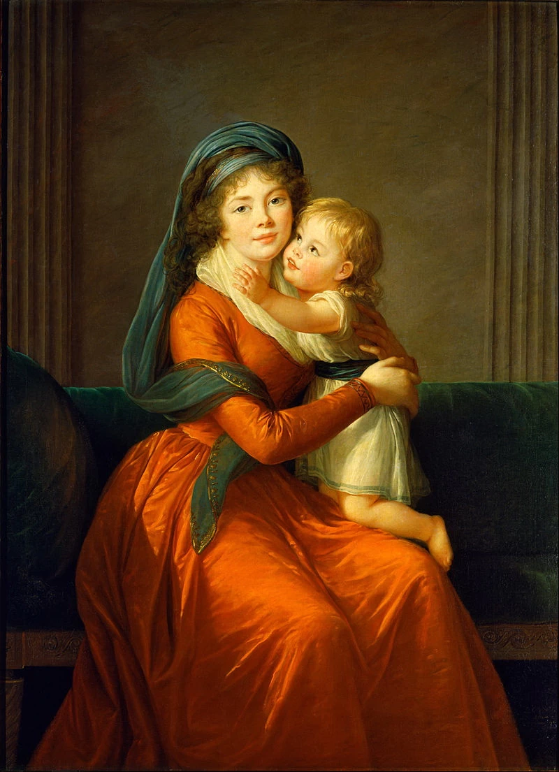 Ritratto della principessa Alexandra Golitsyna  con il figlio